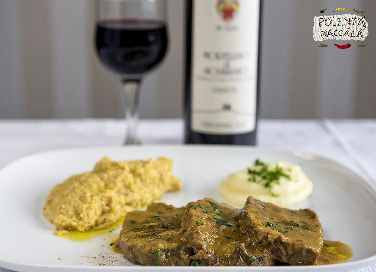 Manzo all’Olio – Beef in Extra Virgin Olive Oil – Polenta & Baccalá