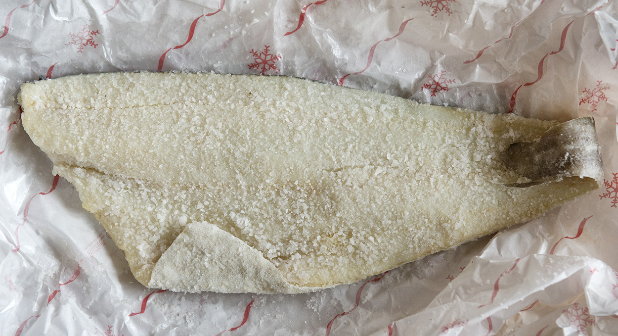 “Bertagnì” – Dried and Salted Cod, Fried – Polenta & Baccalá